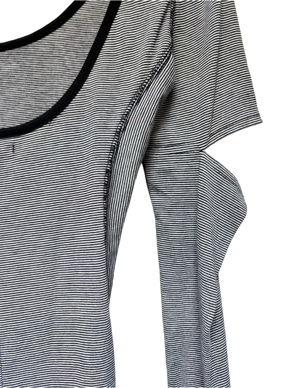 DC Women's Striped Performance Long Sleeve Top Cashew Heathered Black S - Picture 11 of 13